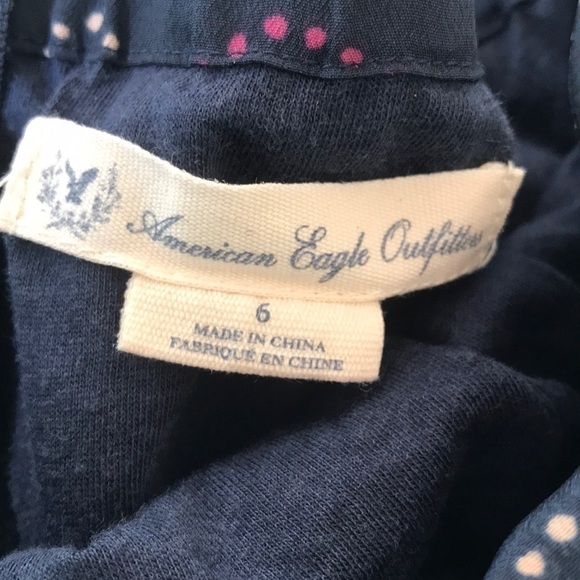 American Eagle Dotted Circle Print Strapless Mini Dress - Picture 9 of 12